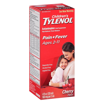 Tylenol Children's Pain Reliever & Fever Reducer Cherry Liquid 4oz