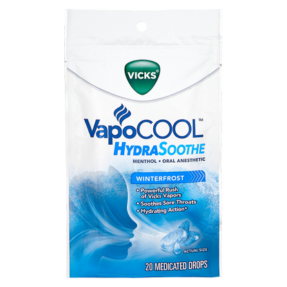 Vicks VapoCool Medicated Drops Cool Blue 20ct