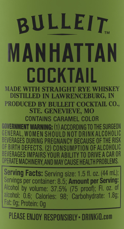 Bulleit Manhattan Cocktail 375ml
