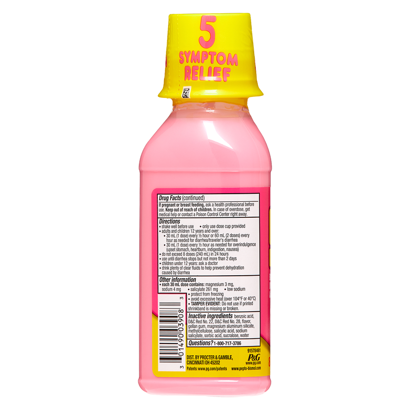 Pepto Bismol 5 Symptom Digestive Relief Original Liquid 8oz
