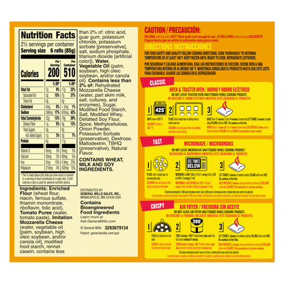 Totino's Frozen Cheese Pizza Rolls Cheese 15ct 7.5oz