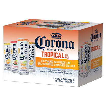 Corona Hard Seltzer Tropical Mix Variety Pack 12pk 12oz Cans