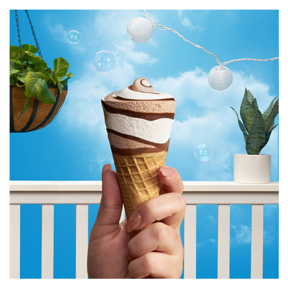 Blue Bunny Chocolate Vanilla Soft Twist Cones 4ct