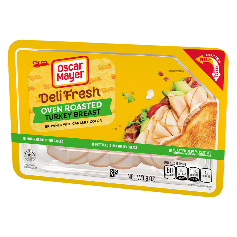 Oscar Mayer Deli Fresh Oven Roasted Turkey Breast Sliced Lunch Meat - 9oz