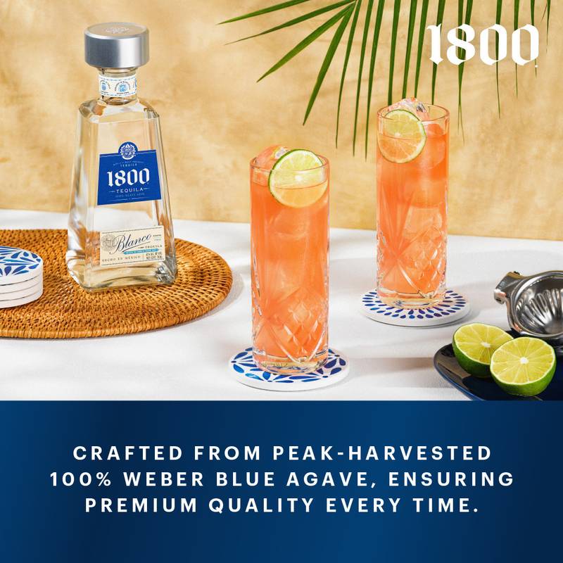 1800 Tequila Blanco 750ml (80 Proof)