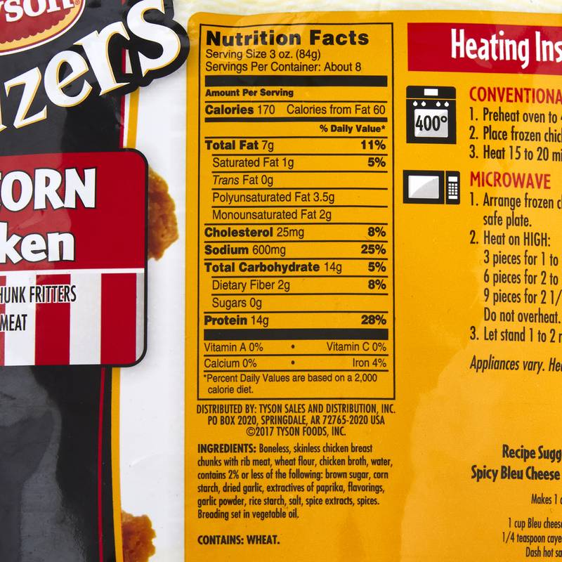 Tyson Any'tizers Frozen Buffalo Style Boneless Chicken Bites 24oz