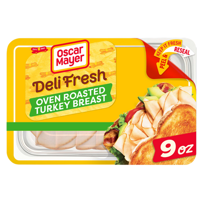 Oscar Mayer Deli Fresh Oven Roasted Turkey Breast Sliced Lunch Meat - 9oz