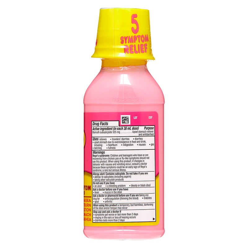 Pepto Bismol 5 Symptom Digestive Relief Original Liquid 8oz