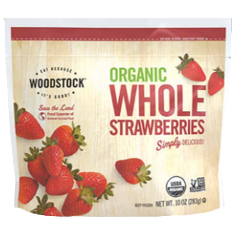 Woodstock Organic Frozen Whole Strawberries 10oz
