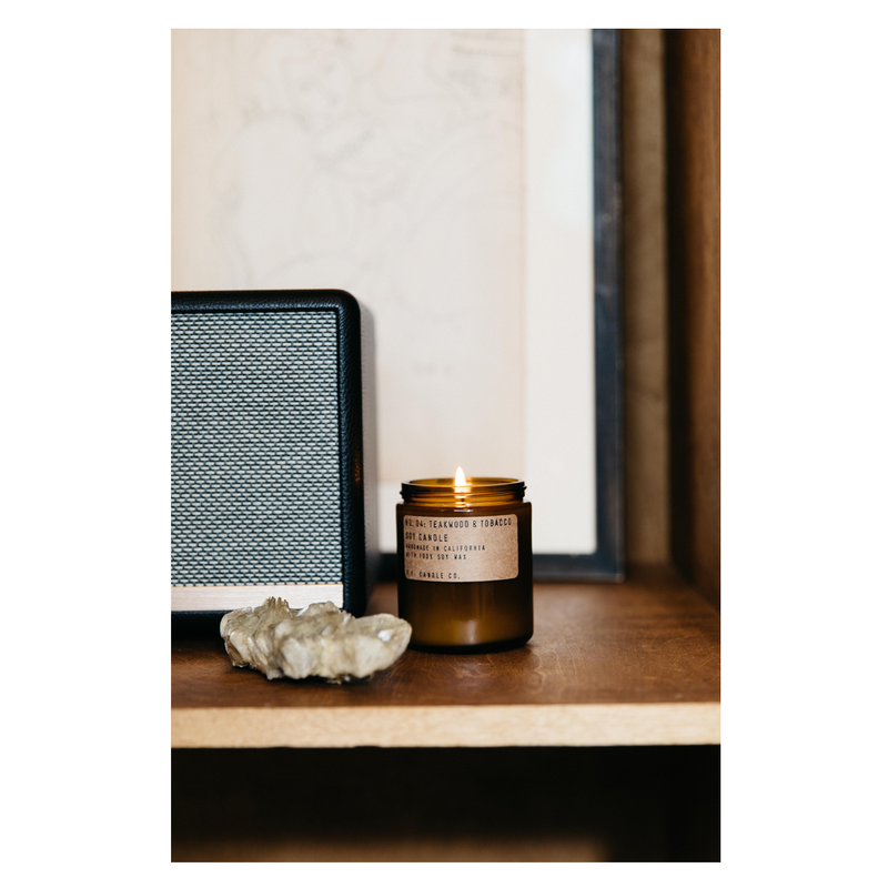 P.F. Candle Co Teakwood & Tobacco Soy Candle 7.2oz