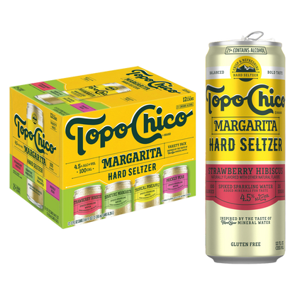 Topo Chico Agave Margarita Hard Seltzer Variety Pack 12pk 12oz Can