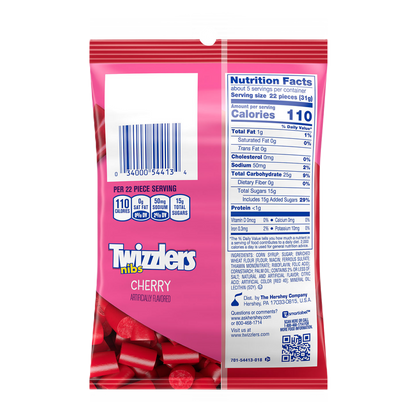 TWIZZLERS NIBS Cherry Flavored Licorice Style, 6oz