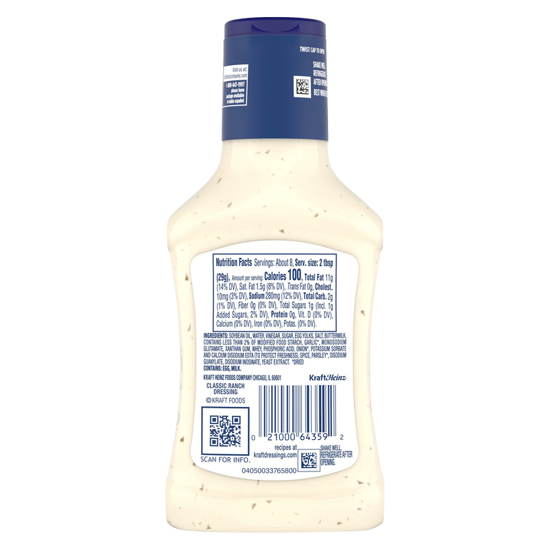 Kraft Classic Ranch Dressing - 8 fl oz Kraft Classic Ranch Dressing - 8 fl oz