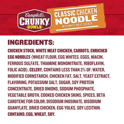 Campbell's Chunky Classic Chicken Noodle Soup 15.25oz