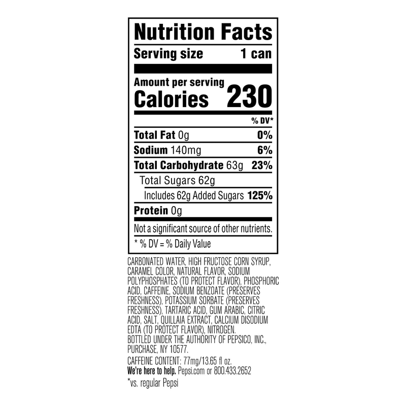 Pepsi Nitro 13.65oz Can