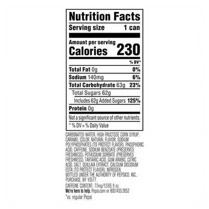 Pepsi Nitro 13.65oz Can