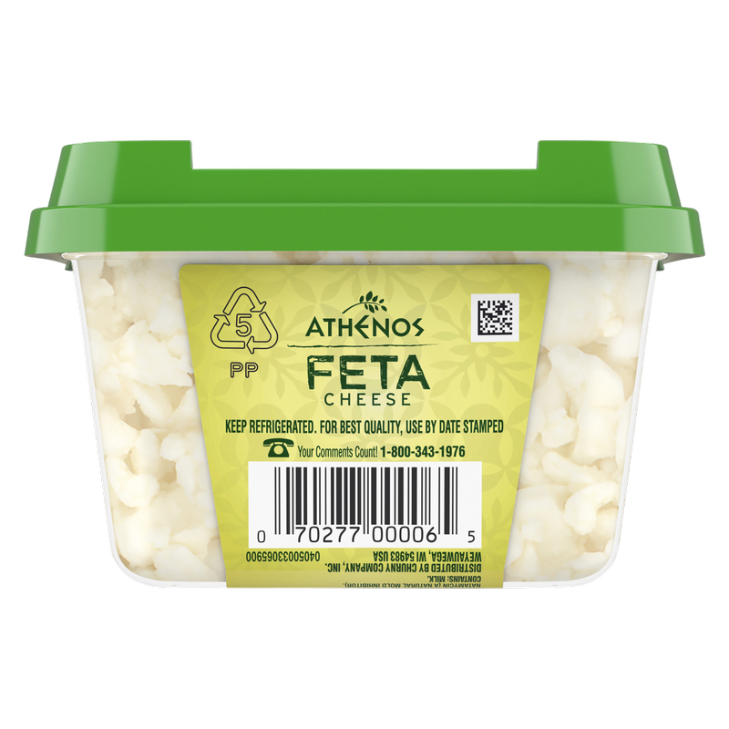 Athenos Traditional Crumbled Feta Cheese - 6oz