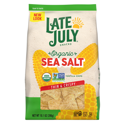 Late July Sea Salt Thin and Crispy Organic Tortilla Chips 10.1oz