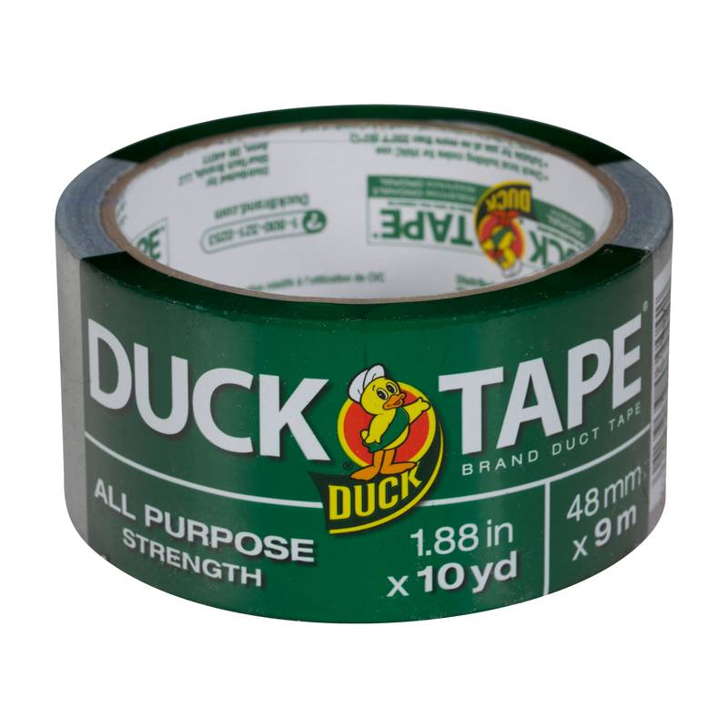 Duck 1.88 in. W X 10 Yd Gray Duct Tape