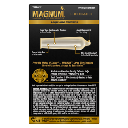 Trojan Magnum Condoms 12ct