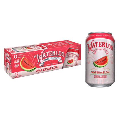 Waterloo Watermelon Sparkling Water 12pk 12oz Bottles