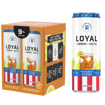 Loyal 9 Lemonade & Iced Tea 4pk 12oz 9% ABV