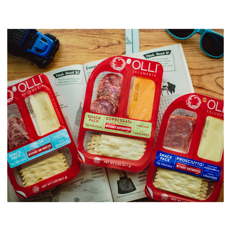 Olli Sopressata Salami & Cheddar Cheese Snack Pack - 2oz