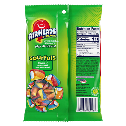 Airheads Xtremes Sourfuls Rainbow Berry Bites, 6oz