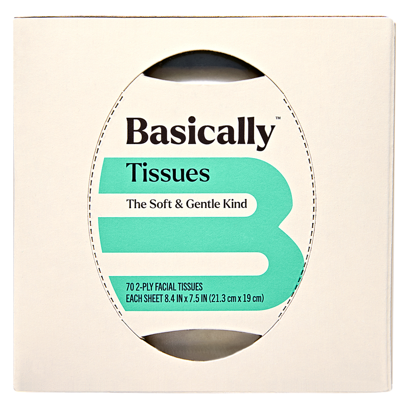 Basically 70ct Soft Facial Tissues