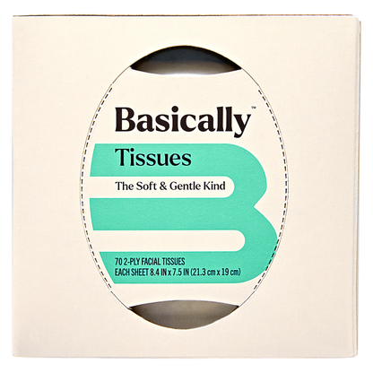 Basically 70ct Soft Facial Tissues