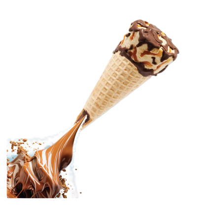 Jolly Llama Dairy & Gluten-Free Sea Salt Caramel Chocolate Cones 3ct