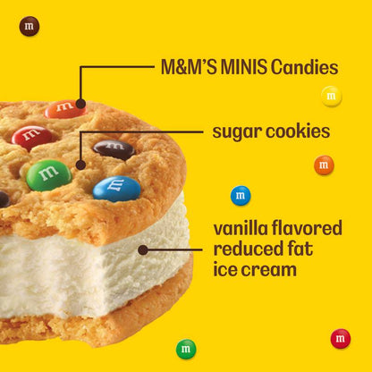 M&M'S Vanilla Ice Cream Cookie Sandwich 1ct
