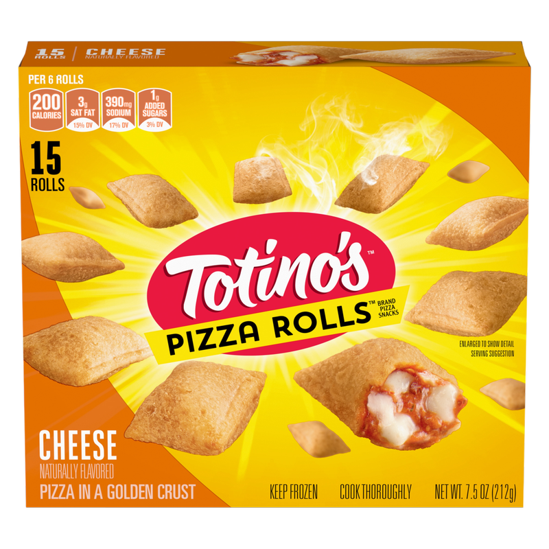 Totino's Frozen Cheese Pizza Rolls Cheese 15ct 7.5oz