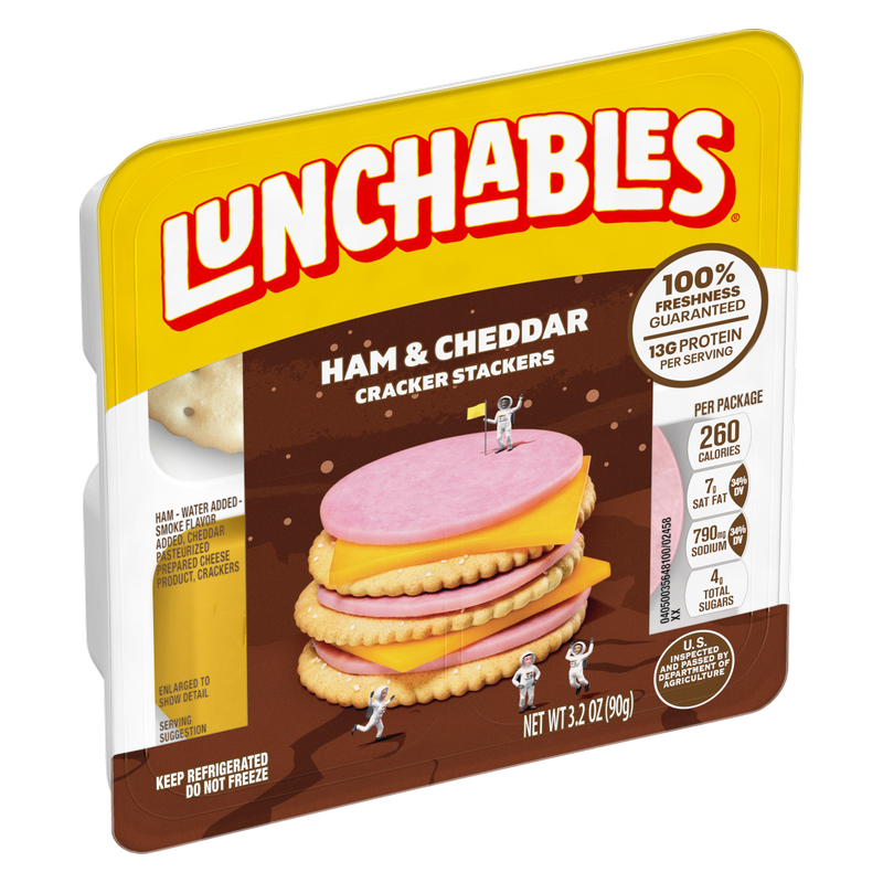 Lunchables Ham & Cheddar Cracker Stackers -  3.2oz