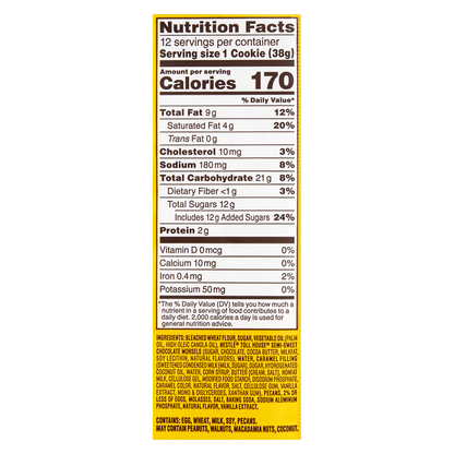 Nestle Toll House Caramel Pecan Turtle Cookie Dough - 12ct/16oz