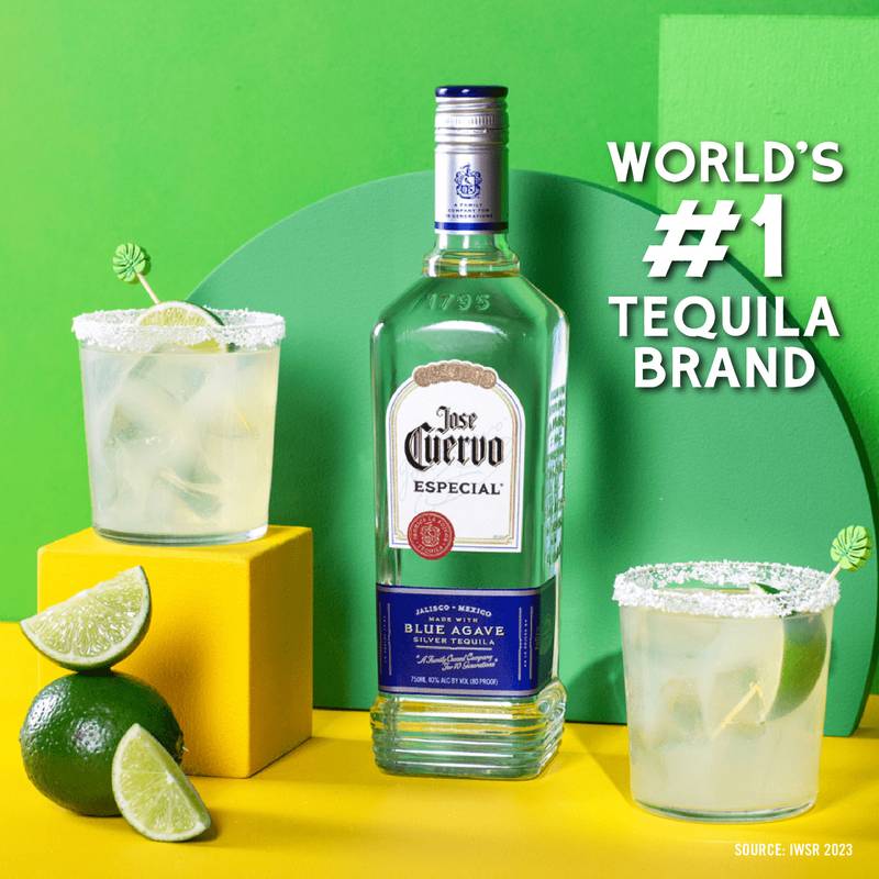 Jose Cuervo Especial Silver with Margarita Mix Tequila Blanco 750ml (80 Proof)