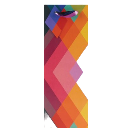 The Gift Wrap Company Bottle Bag Rainbow Fragment (Each)