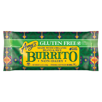 Amy's Kitchen Gluten Free Bean & Rice Burrito 5oz