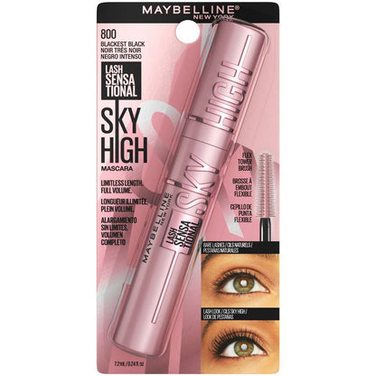 Maybelline Lash Sensational Sky High Lengthening Mascara, Blackest Black