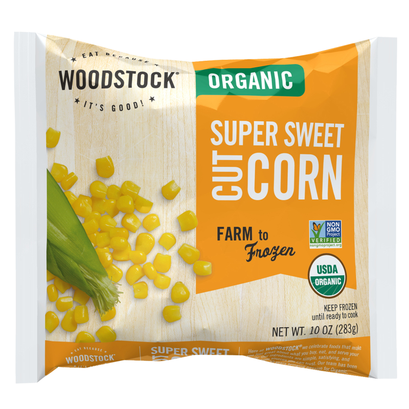 Woodstock Frozen Organic Supersweet White Corn 10oz
