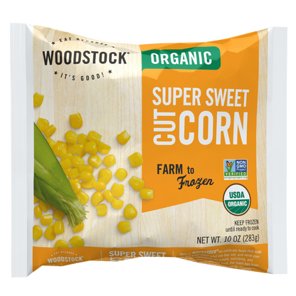 Woodstock Frozen Organic Supersweet White Corn 10oz
