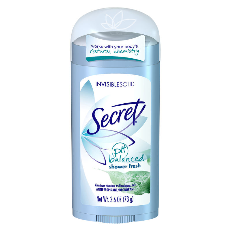 Secret Antiperspirant Deodorant Invisible Solid Shower Fresh 2.6oz