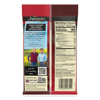 Sargento Part-Skim Mozzarella String Cheese - 12ct/12oz