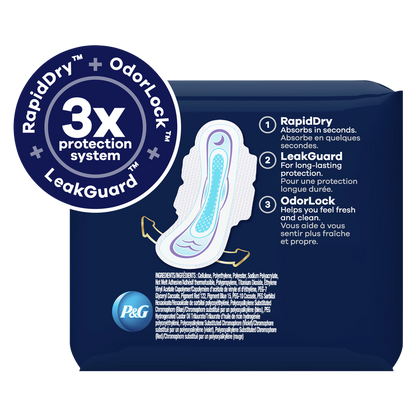 Always Ultra Thin Overnight Pads with Wings Size 4 36ct