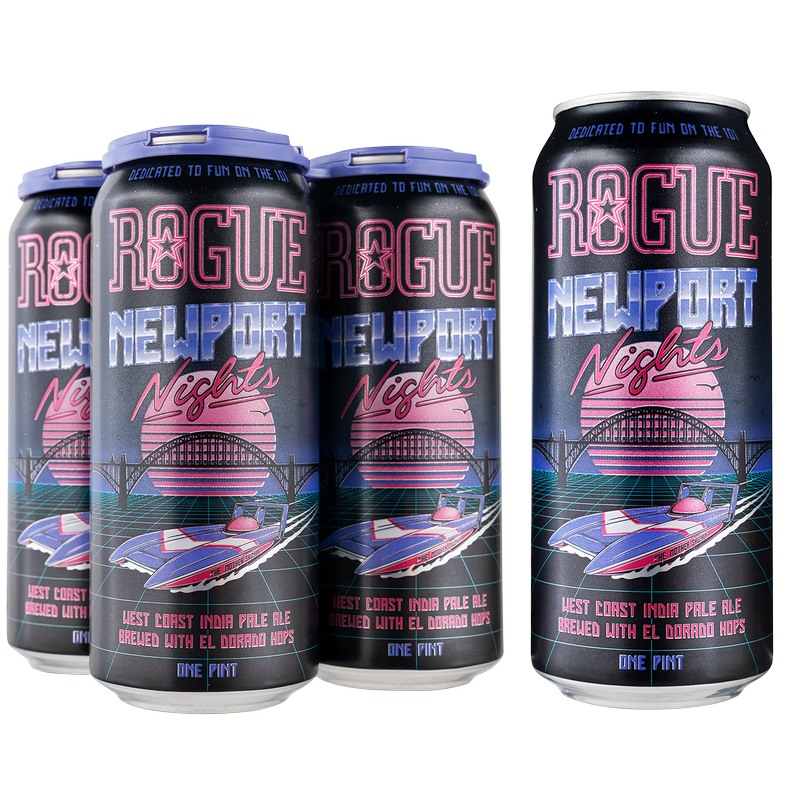 Rogue Hop Head Rotator - Newport Nights Imperial IPA 4pk 16oz Can ...