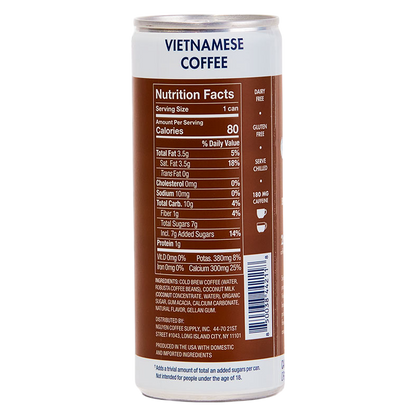 Nguyen Coffee Supply CoconutVietnamese Coffee Cold Brew 7.5oz Can