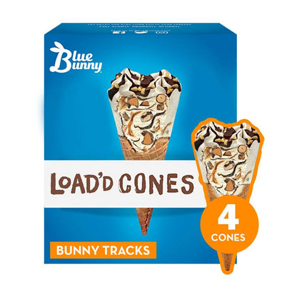 Blue Bunny Bunny Tracks Load'd Cones 4ct