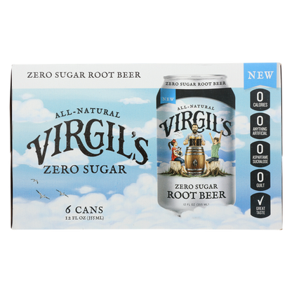 Virgil's Zero Sugar Root Beer 6pk 12oz Can
