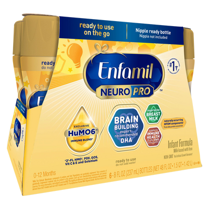 Enfamil NeuroPro Ready to Feed Infant Formula Bottles 6 pack 8oz