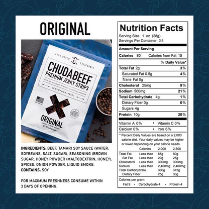 Chudabeef Original Style Jerky 2.25oz